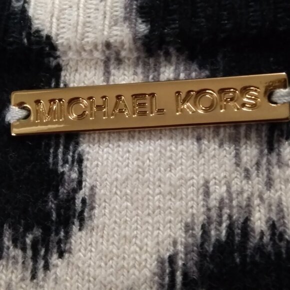 Michael Michael Kors Antalia Giraffe Print Fit & Flare Pullover Midi Dress Sz L - Picture 5 of 7